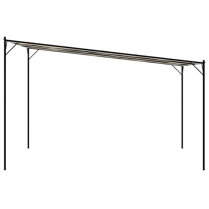 pavillon 4x4 m 180 g/m² stof og stål beige