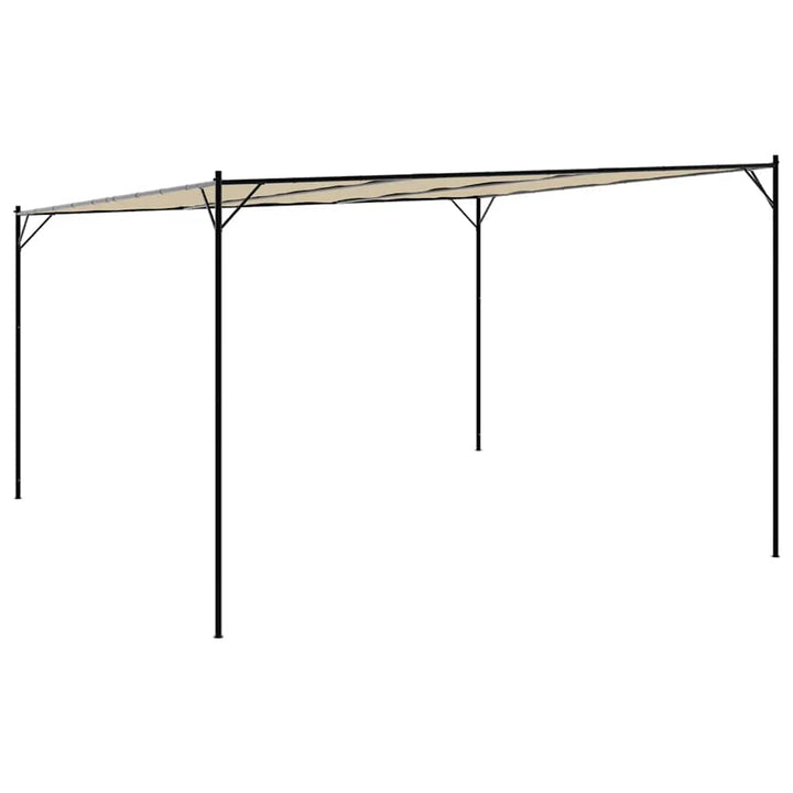 pavillon 4x4 m 180 g/m² stof og stål beige