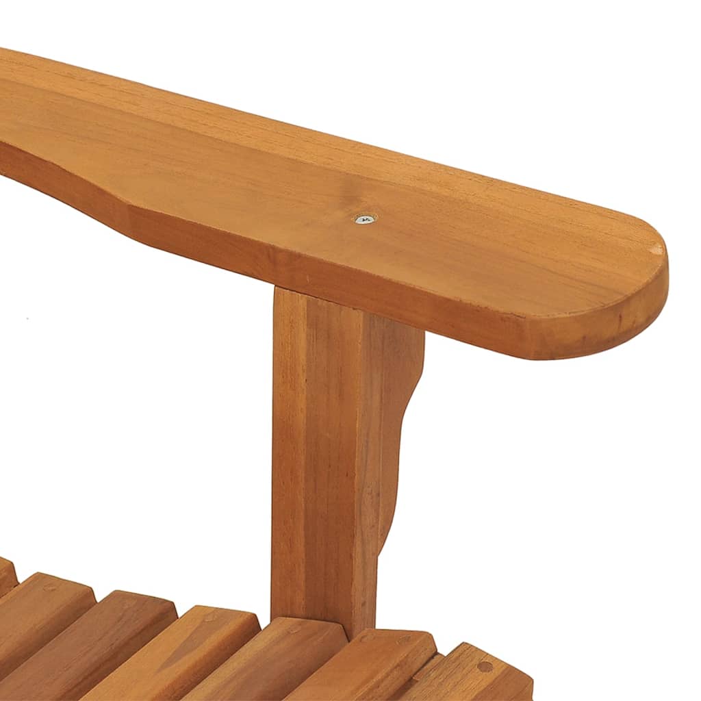 Adirondack-gyngestol til haven 79x100x103 cm massivt teaktræ