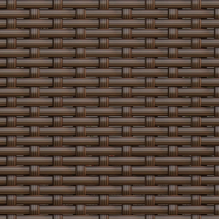 loungesæt til haven polyrattan brun