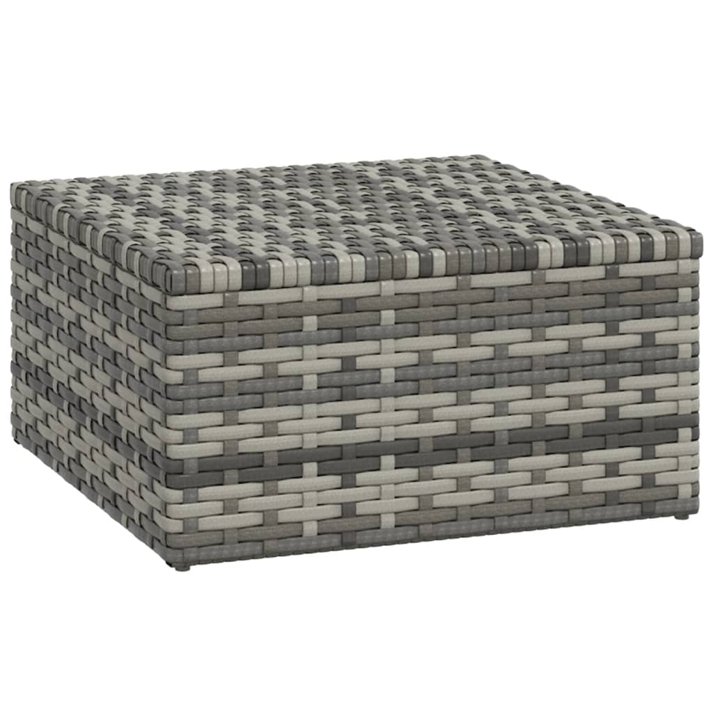 loungesæt til haven 3 dele med hynder polyrattan grå