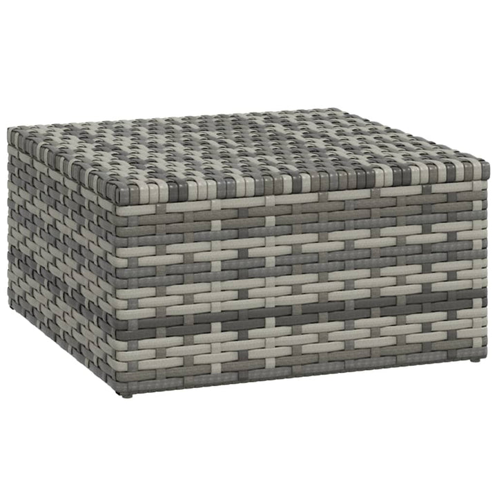 loungesæt til haven 3 dele med hynder polyrattan grå