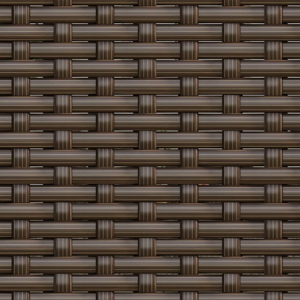 loungesæt til haven 2 dele med hynder polyrattan brun