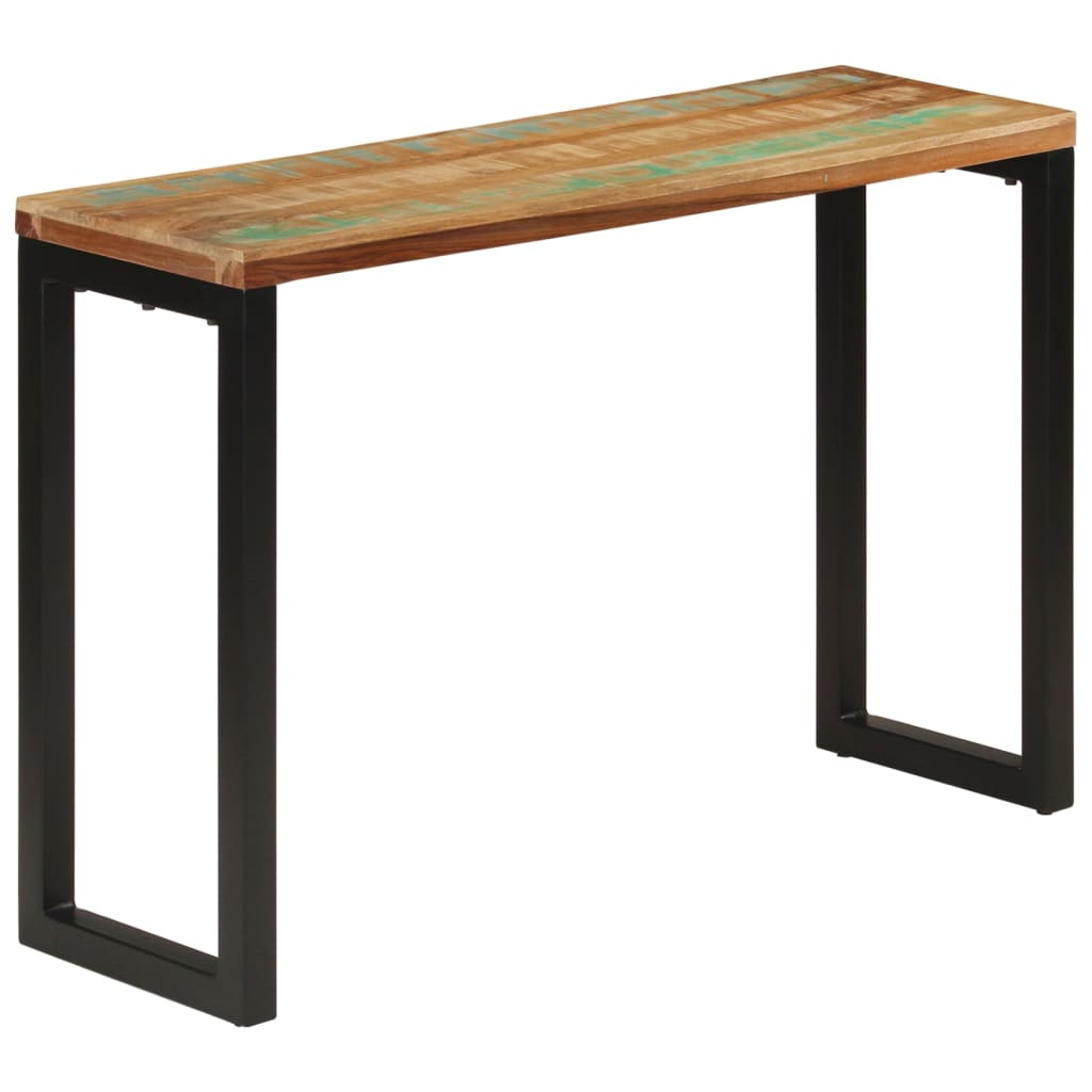 konsolbord 110x35x75 cm massivt genbrugstræ