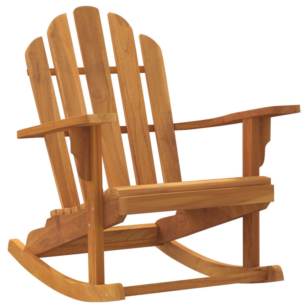 Adirondack-gyngestol 79x100x103 cm massivt teaktræ