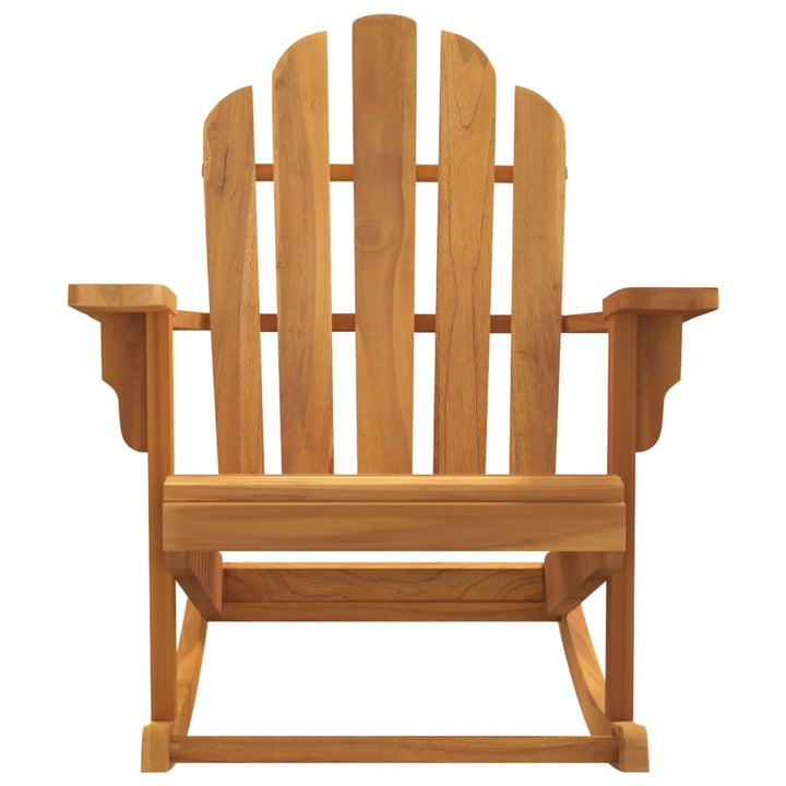 Adirondack-gyngestol 79x100x103 cm massivt teaktræ