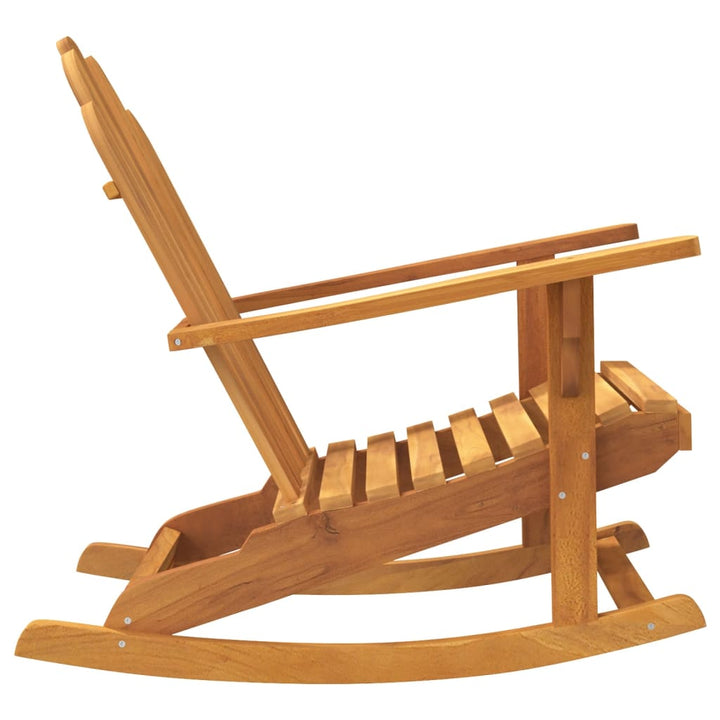 Adirondack-gyngestol 79x100x103 cm massivt teaktræ