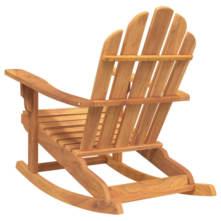 Adirondack-gyngestol 79x100x103 cm massivt teaktræ