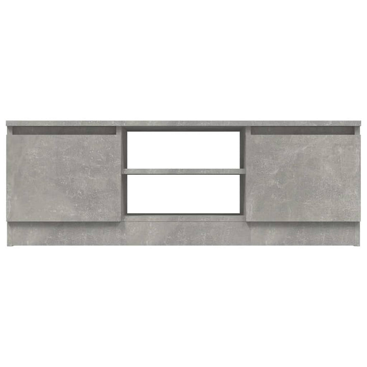 tv-bord med låge 102x30x36 cm betongrå