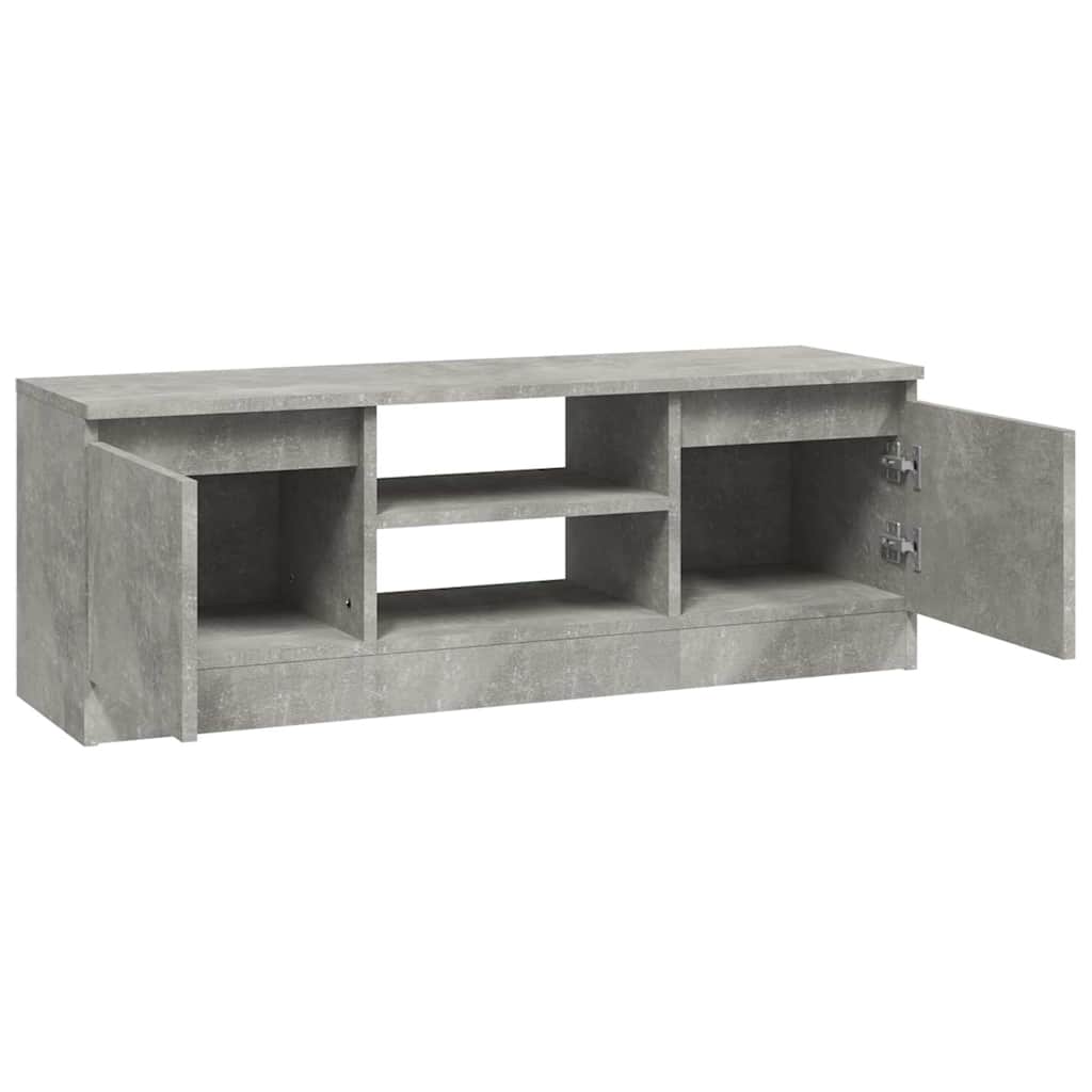 tv-bord med låge 102x30x36 cm betongrå