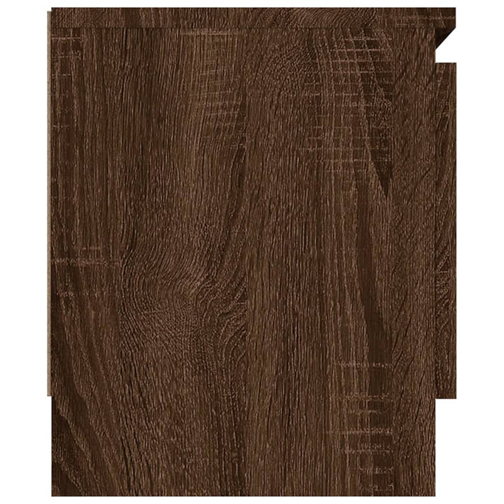 tv-bord med låge 102x30x36 cm brun egetræsfarve