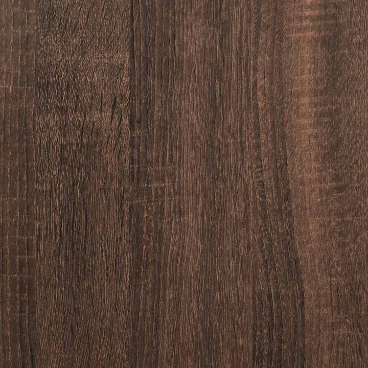 klædeskab 100x50x200 cm konstrueret træ brun egetræsfarve