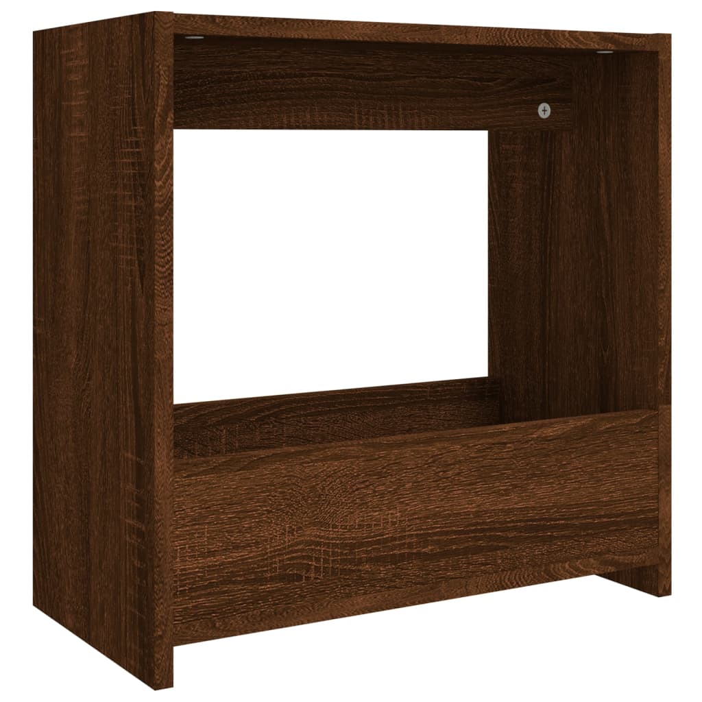 sidebord 50x26x50 cm konstrueret træ brun egetræsfarve
