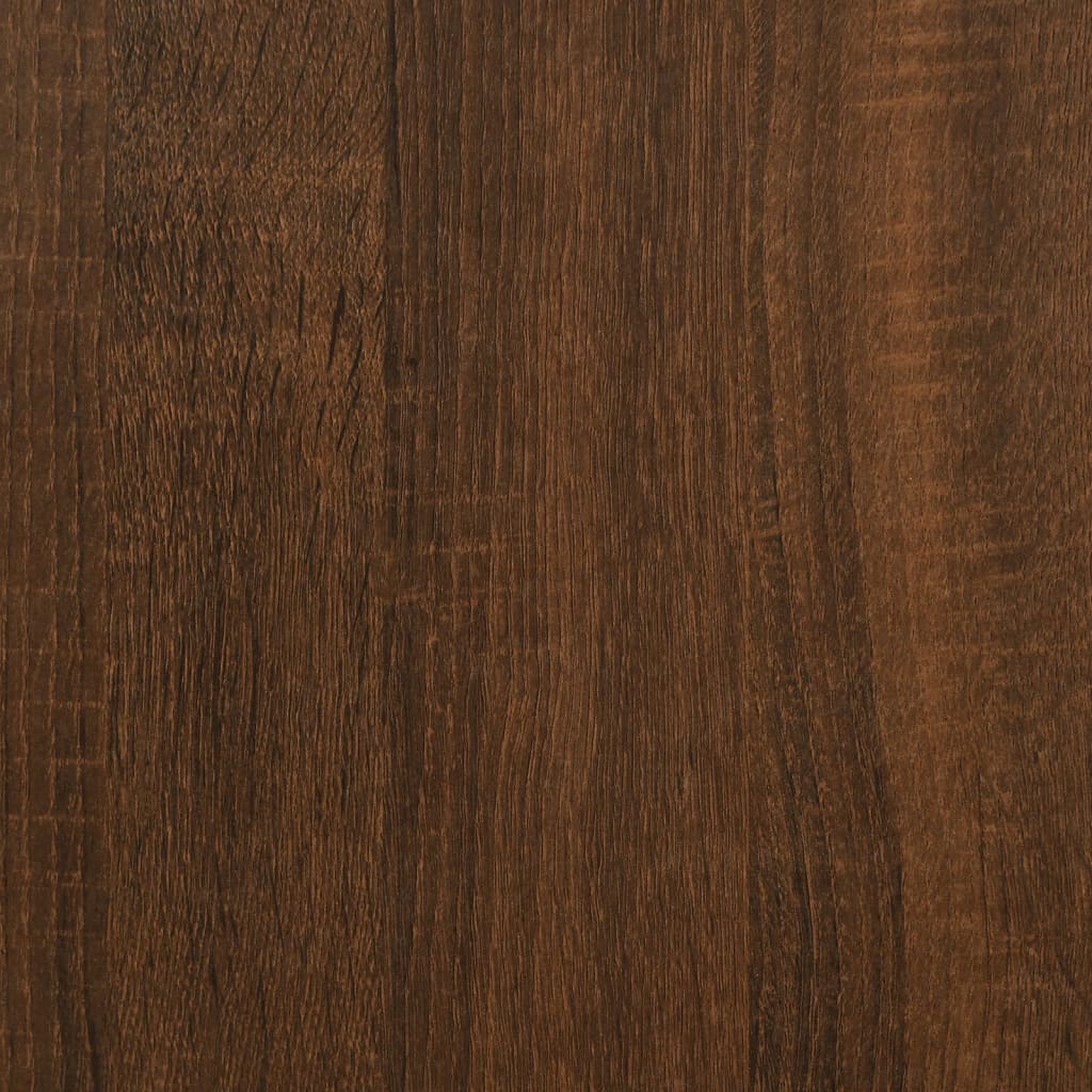 sidebord 50x26x50 cm konstrueret træ brun egetræsfarve