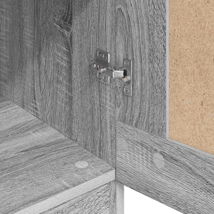 klædeskab 82,5x51,5x180 cm konstrueret træ grå sonoma-eg