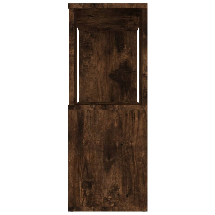bogreol/rumdeler 80x24x63 cm røget egetræsfarve