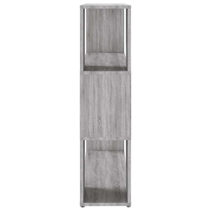 bogreol/rumdeler 100x24x94 cm grå sonoma-eg