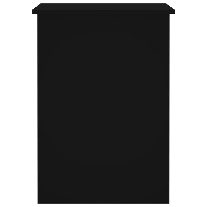 skrivebord 100x55x75 cm konstrueret træ sort