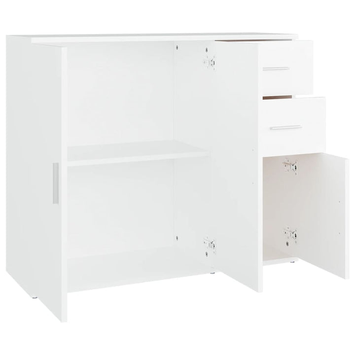 skænk 91x29,5x75 cm konstrueret træ hvid