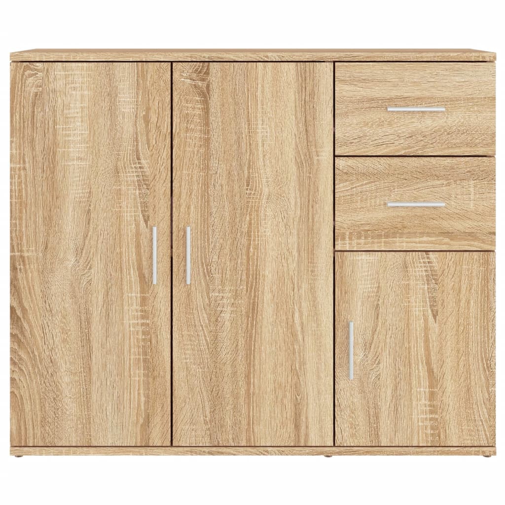 skænk Sonoma eg 91x29,5x75 cm konstrueret træ