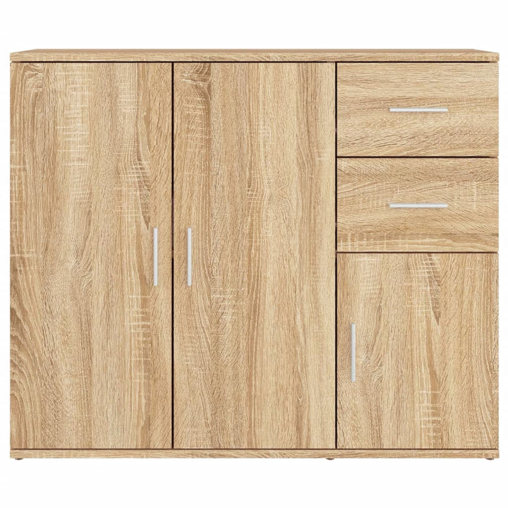 skænk Sonoma eg 91x29,5x75 cm konstrueret træ