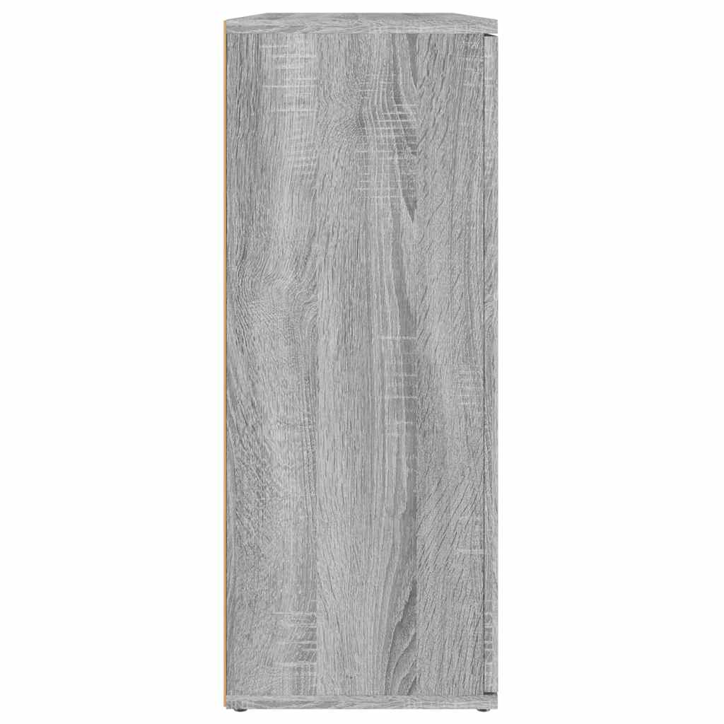 skænk 91x29,5x75 cm konstrueret træ grå sonoma-eg