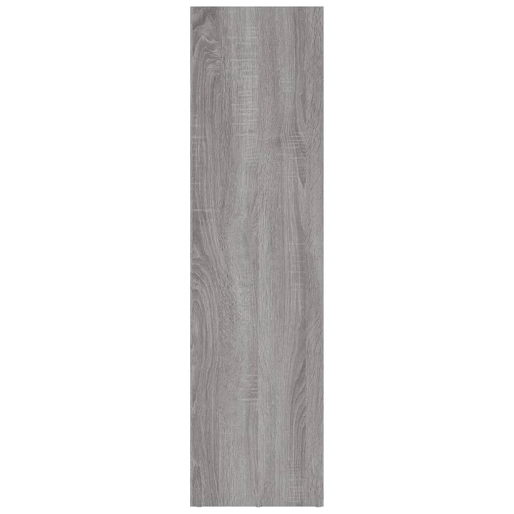 bogreol/tv-bord 36x30x114 cm konstrueret træ grå sonoma-eg