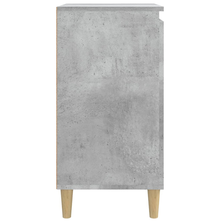sengeborde 2 stk. 40x35x70 cm konstrueret træ betongrå