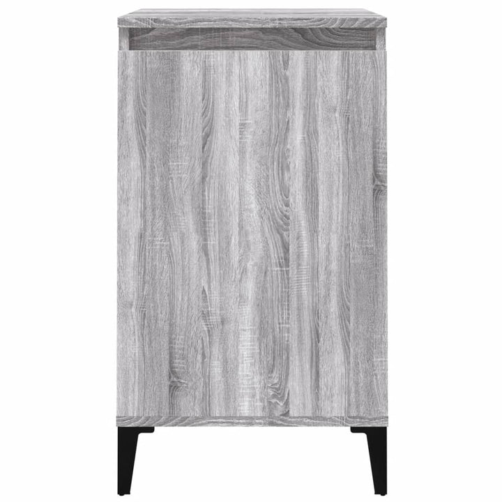 sengebord 40x35x70 cm konstrueret træ grå sonoma-eg