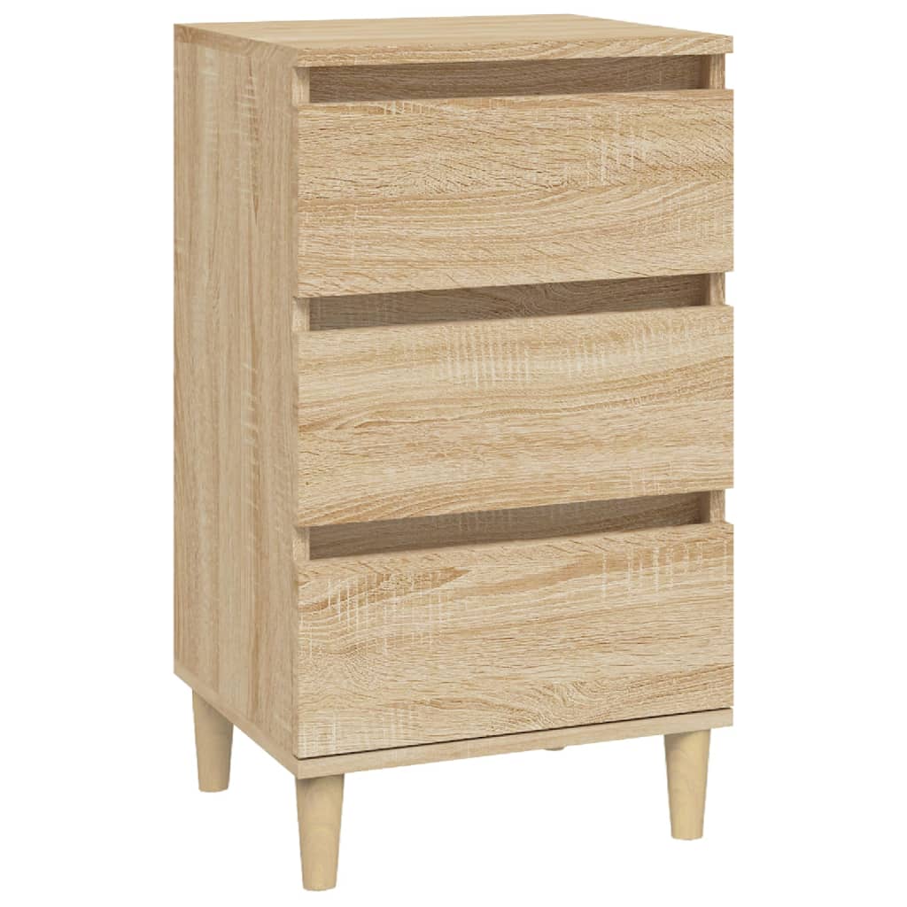 sengebord 40x35x70 cm konstrueret træ sonoma-eg