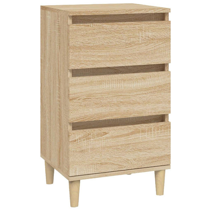 sengebord 40x35x70 cm konstrueret træ sonoma-eg