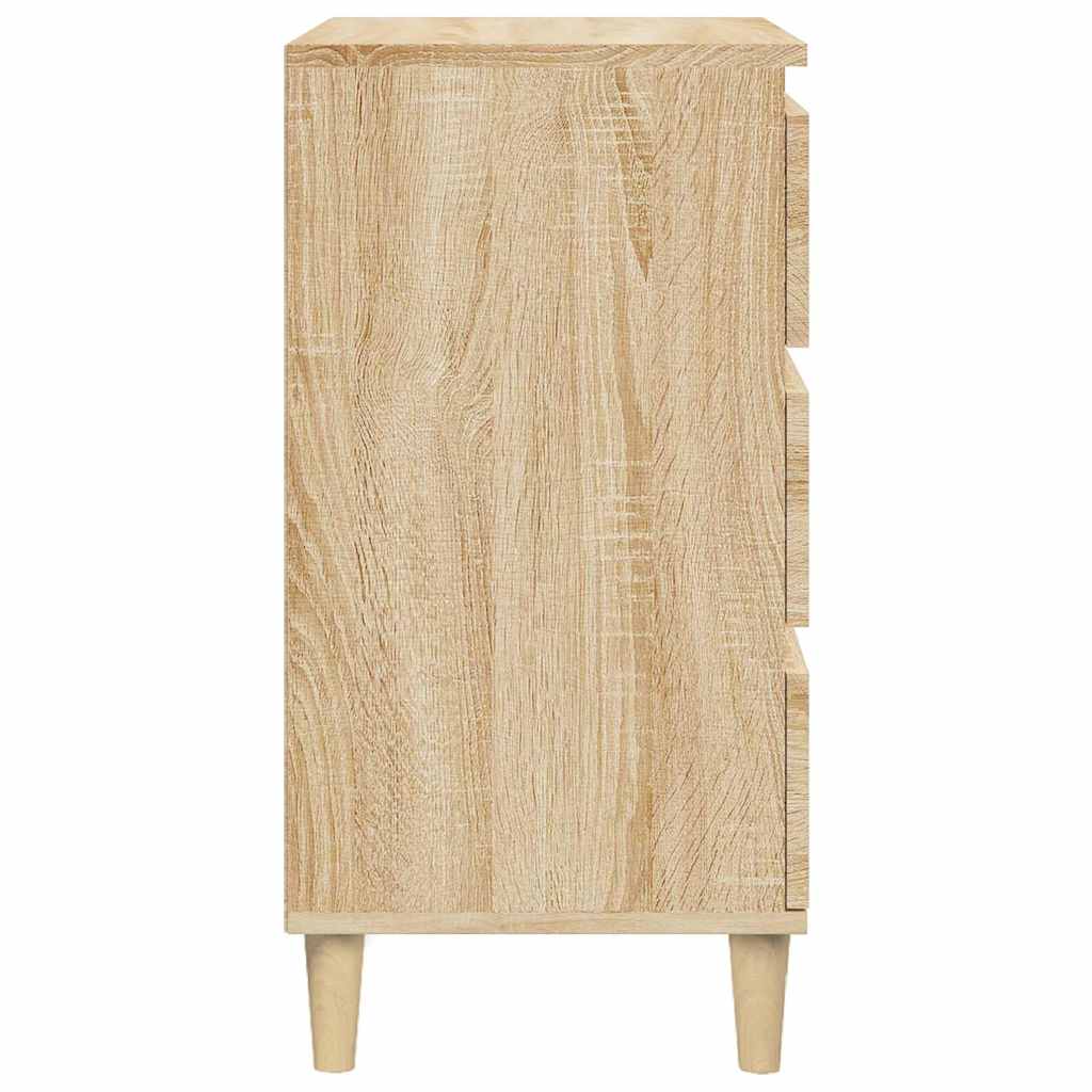 sengebord 40x35x70 cm konstrueret træ sonoma-eg