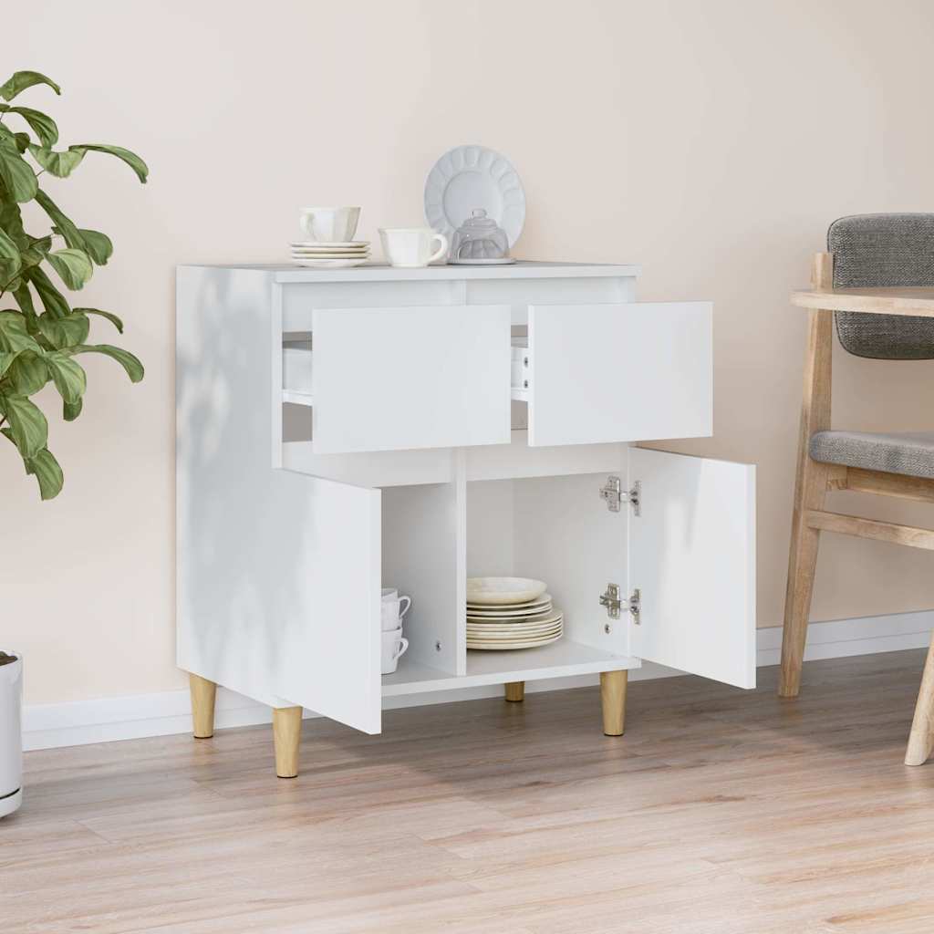 skænk 60x35x70 cm konstrueret træ hvid