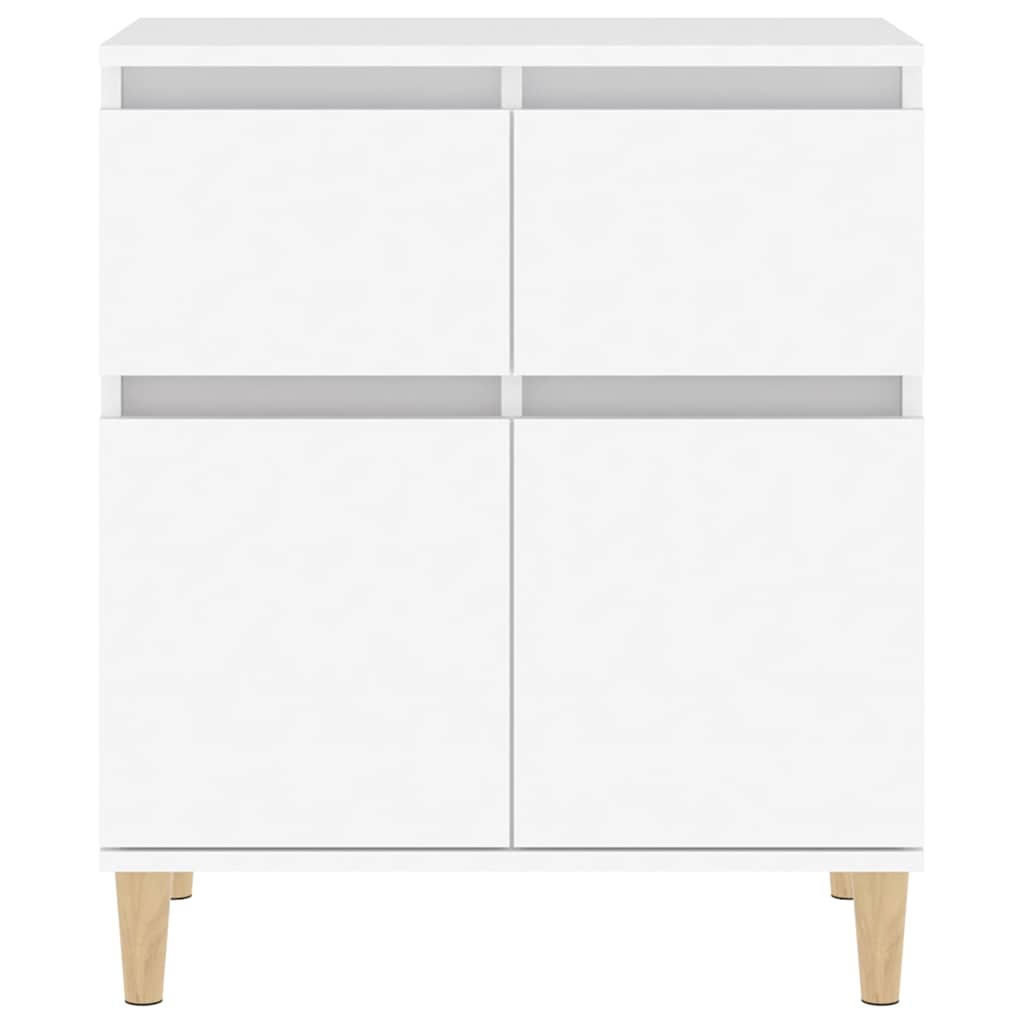 skænk 60x35x70 cm konstrueret træ hvid