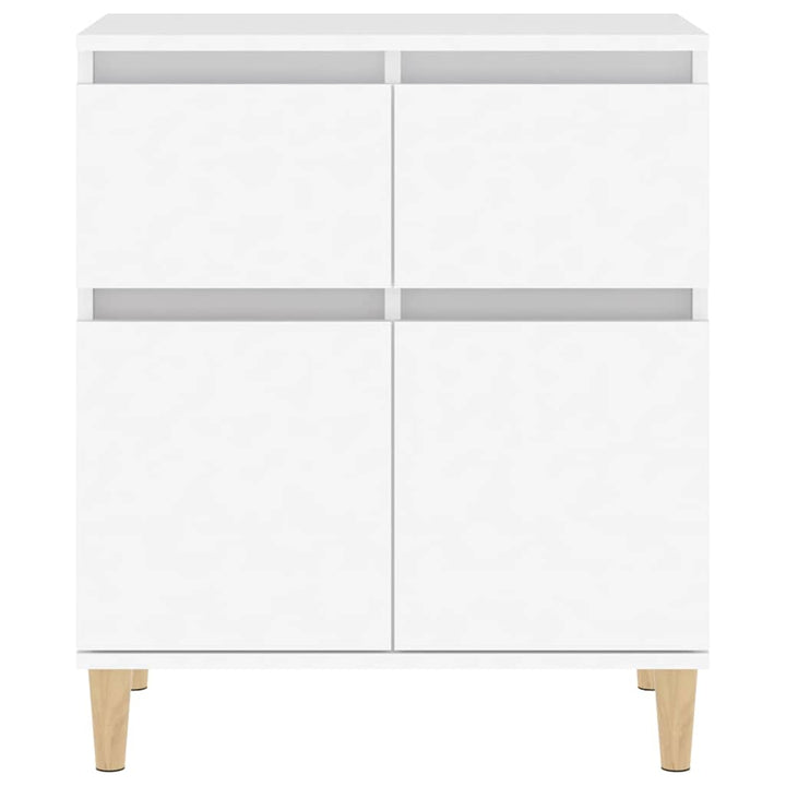 skænk 60x35x70 cm konstrueret træ hvid