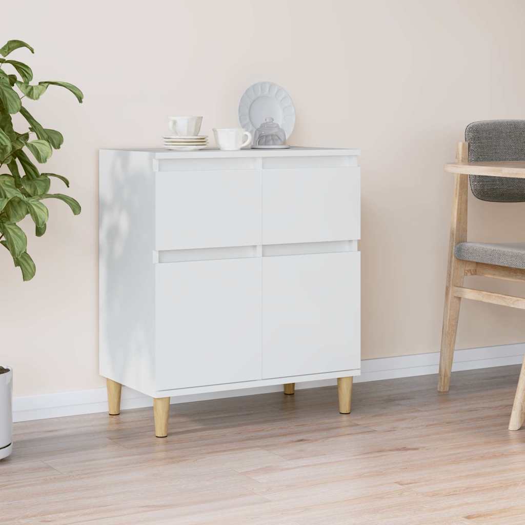skænk 60x35x70 cm konstrueret træ hvid