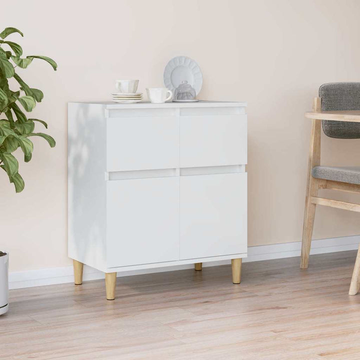 skænk 60x35x70 cm konstrueret træ hvid