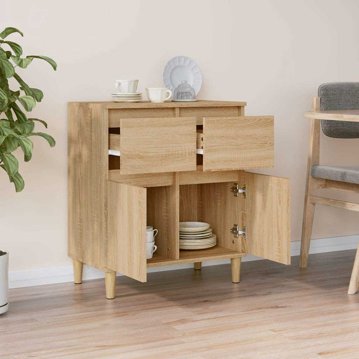 skænk 60x35x70 cm konstrueret træ sonoma-eg