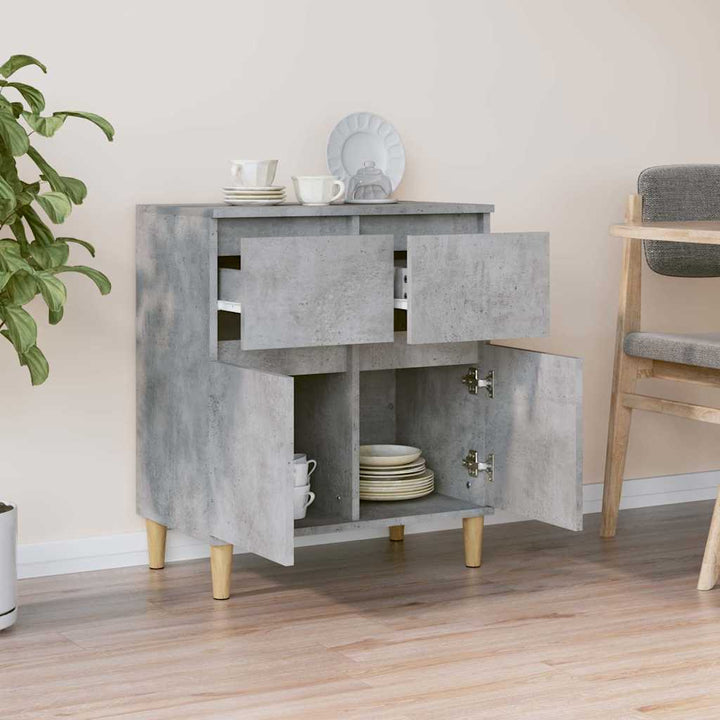 skænk 60x35x70 cm konstrueret træ betongrå