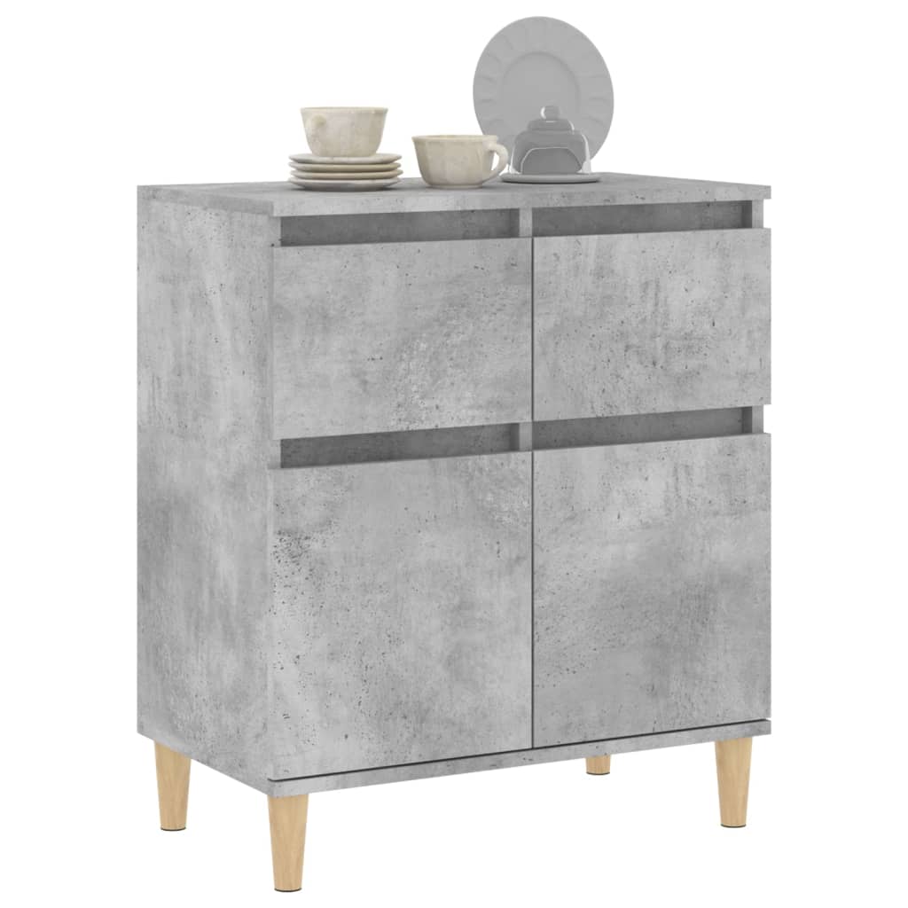 skænk 60x35x70 cm konstrueret træ betongrå