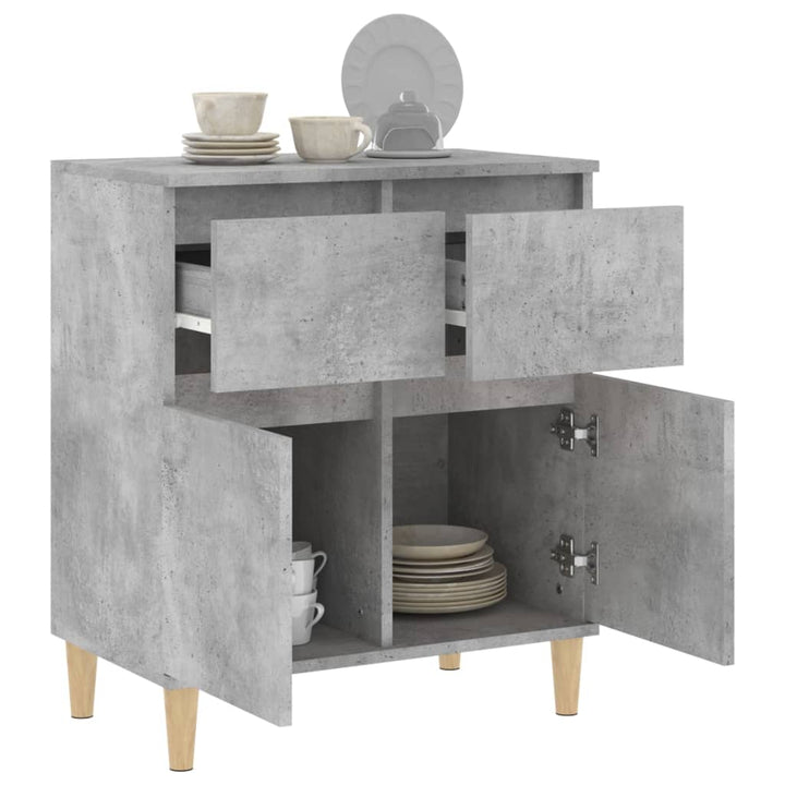 skænk 60x35x70 cm konstrueret træ betongrå