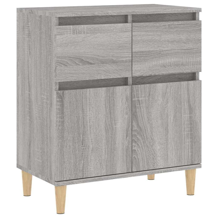 skænk 60x35x70 cm konstrueret træ grå sonoma-eg