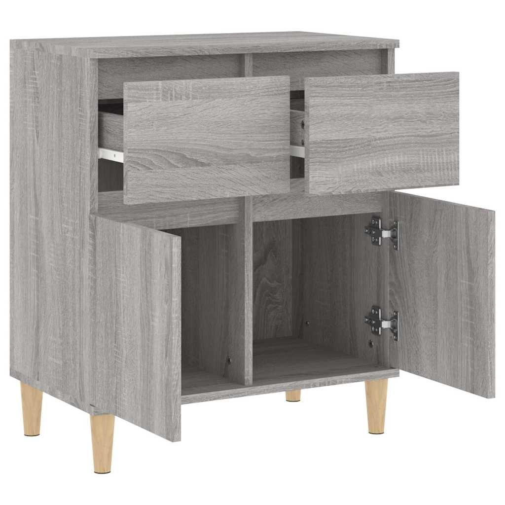 skænk 60x35x70 cm konstrueret træ grå sonoma-eg