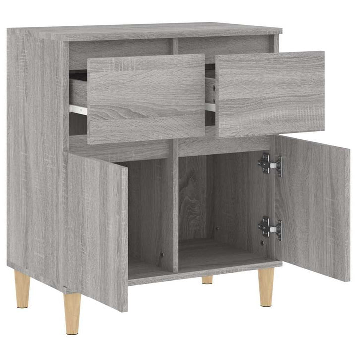 skænk 60x35x70 cm konstrueret træ grå sonoma-eg