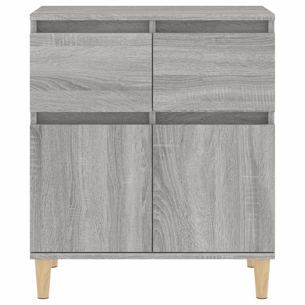 skænk 60x35x70 cm konstrueret træ grå sonoma-eg