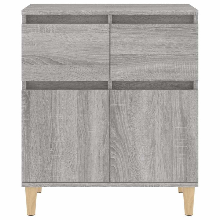 skænk 60x35x70 cm konstrueret træ grå sonoma-eg