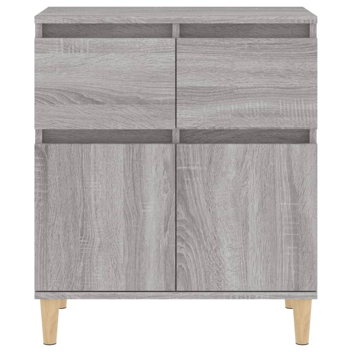skænk 60x35x70 cm konstrueret træ grå sonoma-eg