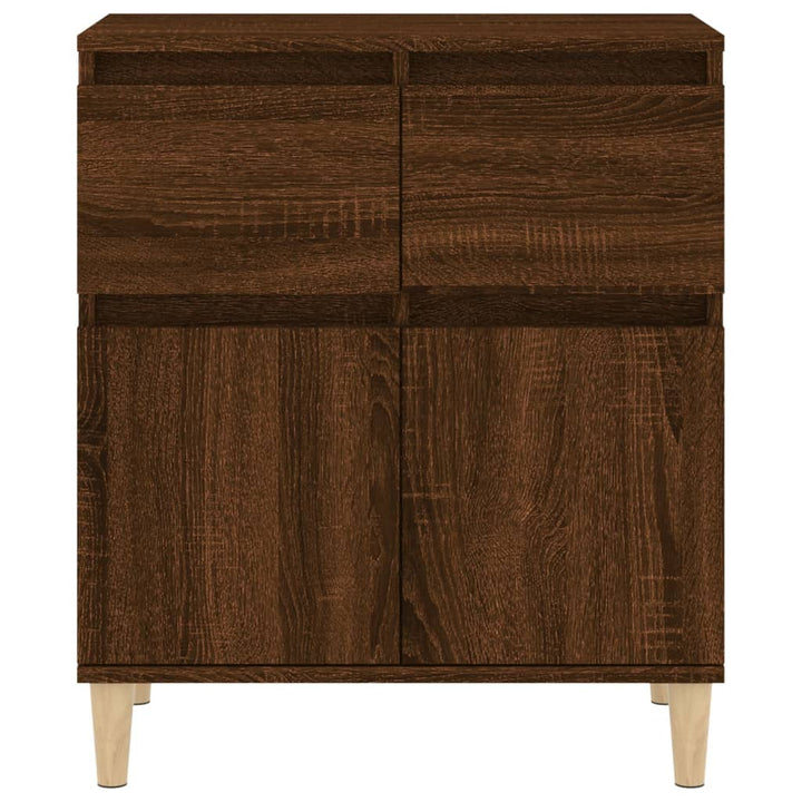 skænk 60x35x70 cm konstrueret træ brun egetræsfarve