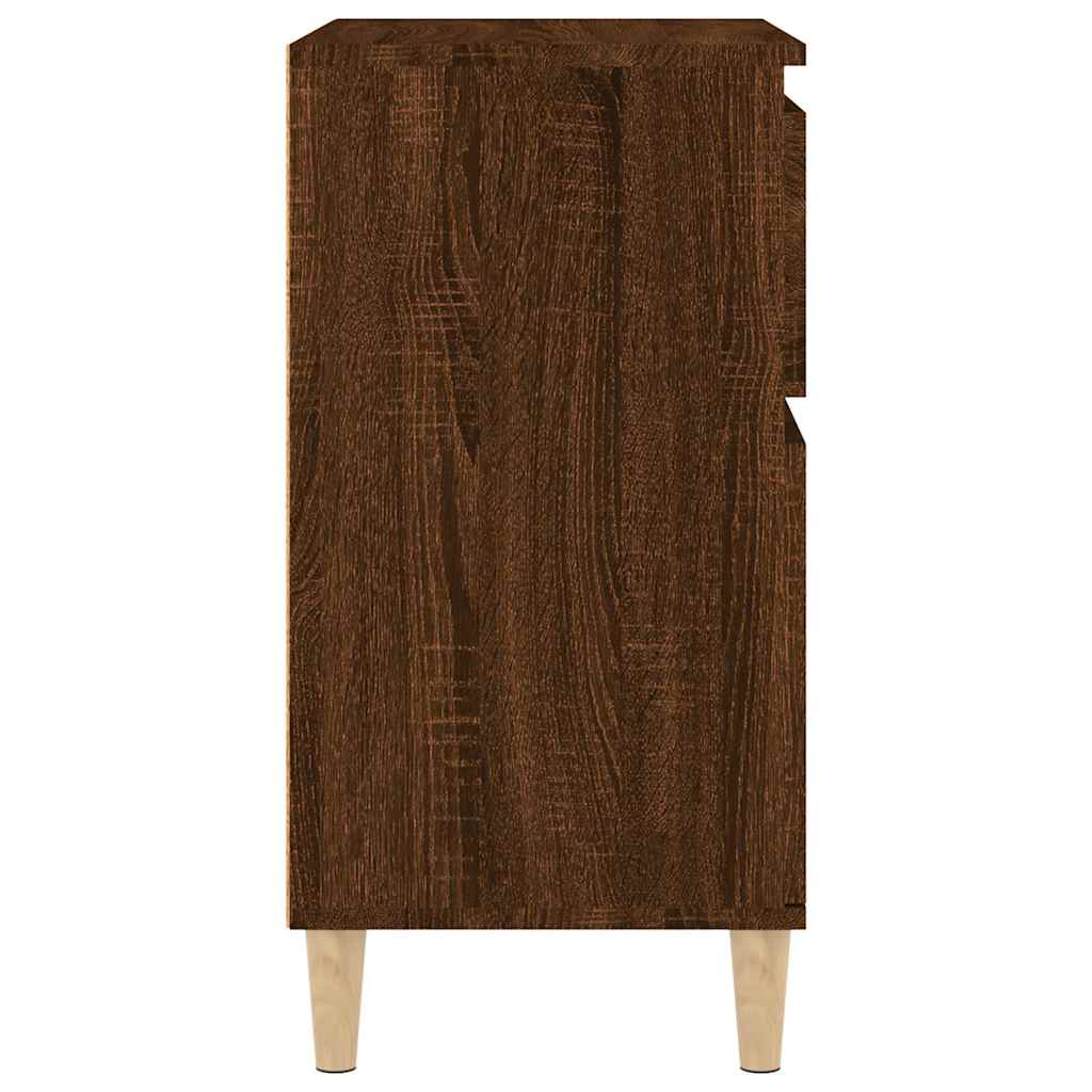 skænk 60x35x70 cm konstrueret træ brun egetræsfarve