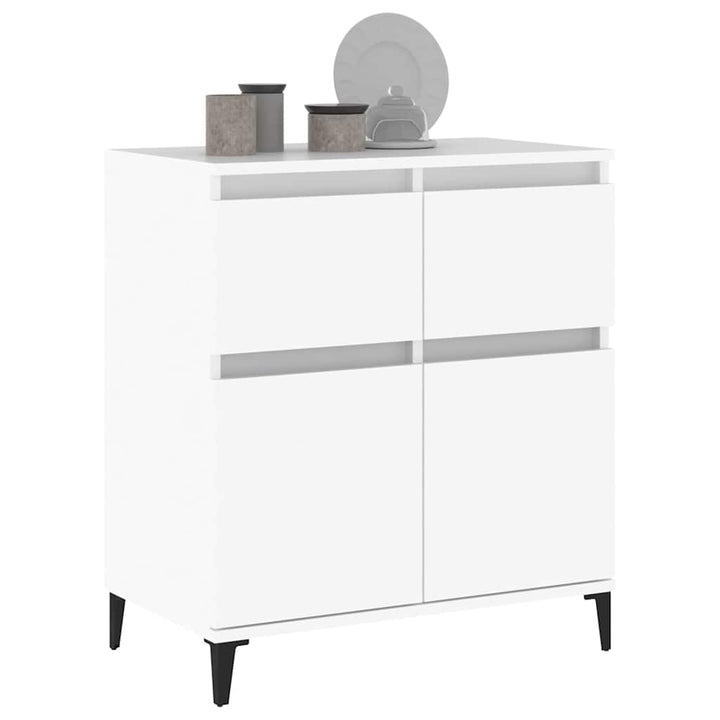 skænk 60x35x70 cm konstrueret træ hvid